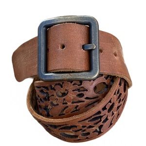 Brave Beltworks Laser Cut Floral Belt